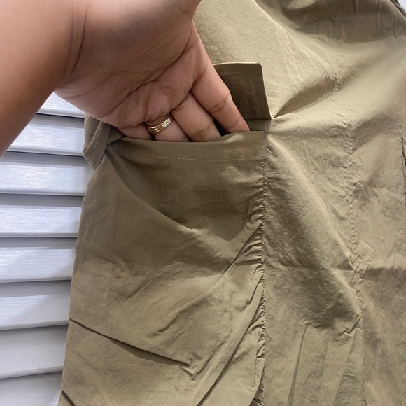 Womens Solid Color flap Pocket Casual skirt | Army skirt | S-M | Khaki | $20 - Picture 12 of 13